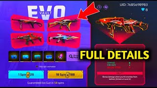 4 EVO GUN EVENT 😍FREE FIRE EVO VOULT EVENT [upl. by Ariuqahs]