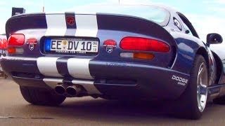 Dodge VIPER SRT10 vs VIPER GTS Sound Battle Revving LOUD V10 Exhaust REVS  dB Contest [upl. by Aimee]