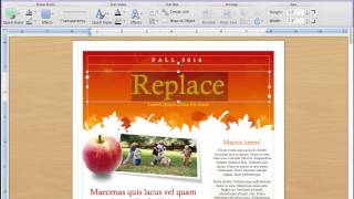 Create a Newsletter Using Microsoft Word Templates [upl. by Koffman330]