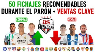 🚀 50 FICHAJES RECOMENDABLES  VENTAS CLAVE DURANTE EL PARÓN  📋 BIWENGER 2425 [upl. by Minne617]