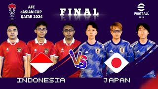 FULL MATCH  FINAL  AFC eASIAN CUP QATAR 2024  INDONESIA VS JAPAN [upl. by Acalia]