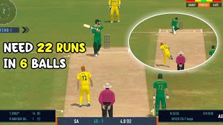 Need 22 runs in 6 balls 🔥  Australia vs South Africa 😍 [upl. by Walworth131]