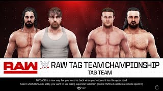 WWE 2K19 THE SHIELD VS DOLPH ZIGGLER AND DREW MCINTYRE RAW HIGHLIGHTS [upl. by Buerger]