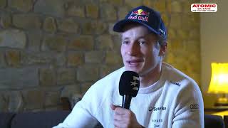 Marco Odermatt 🇨🇭  interview before Adelboden GS race Jan 6 2024 [upl. by Latreese608]