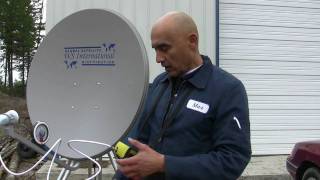 How to set up an fta satellite system or aligning an FTA dish ftainstallation satellitefindermeter [upl. by Chapland670]