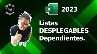 Como Crear listas DESPLEGABLES Dependientes en EXCEL [upl. by Arundell311]