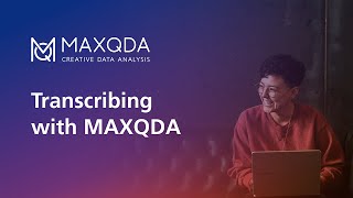 Transcribing with MAXQDA [upl. by Ricky8]