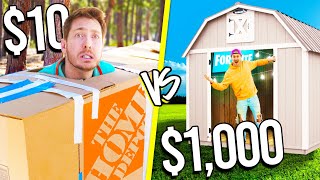 OVERNIGHT SURVIVAL CHALLENGE HOME DEPOT ITEMS ONLY [upl. by Eterg]