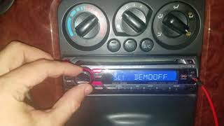 How to get a sony radio out of demo mode and how to set the clock [upl. by Aikahs]