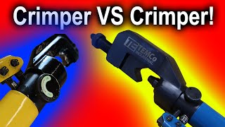 The BEST lug crimper on Amazon TEMCO vs Generic Yellow Crimper [upl. by Marela]