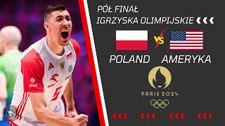 VOLLEYBALL OLYMPICS PARIS 2024 SEMIFINAL POLAND 3  2 UNITED STATES OF AMERICA [upl. by Aij]