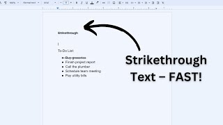 How to Strikethrough Text in Google Docs Quick amp Easy Tutorial [upl. by Rana]