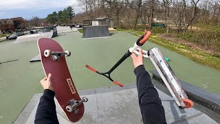 Skateboarding or Scootering [upl. by Ainesey]