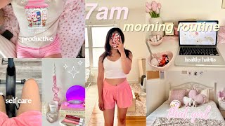 7am morning routine 🍵🌟 healthy habits productive vlog self care [upl. by Ennayd]