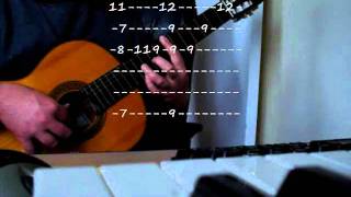 Band of Brothers theme  Classical Guitar with tab [upl. by Nnylesor658]