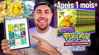 Mes cartes sur Pokémon Pocket après un mois de jeu  jai déjà mis trop dargent [upl. by Ekoorb]