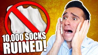 I RUINED 10000 SOCKS IN 1 DAY [upl. by Clementas]