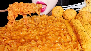 ASMR CHEESY CARBO FIRE NOODLE MOZZARELLA CHEESE STICKS 까르보불닭 뿌링클 치즈스틱 치즈볼 먹방 EATING SOUNDS MUKBANG [upl. by Christen623]