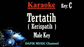 Tertatih Karaoke Kerispatih Nada Pria Cowok Male key C [upl. by Assej599]