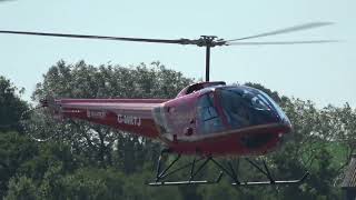 ENSTROM 280FX SHARK GMRTJ LANDING AT SHOBDON AIRFIELDROTORS AND MOTORS EVENT 2872024 [upl. by Feerahs]