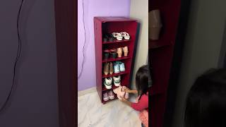 Shoe case diy using cardboard box diy crafts homedecor shoecase easytomake deepscraft shorts [upl. by Naitsirhk]