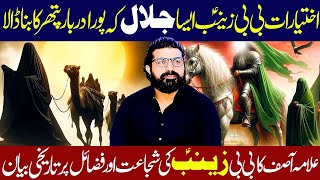 Ikhtiyarat e Bibi Zainab Aisa Jalal Pura Darbar Pather Ka Ho Gya  Allama Asif Raza Alvi [upl. by Seilenna]