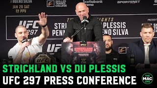 UFC 297 Strickland vs Du Plessis Press Conference Full [upl. by Cary987]