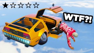 I BECAME AN UBER DRIVER IN GTA 5 ONLINE deluxo trolling [upl. by Yarased]