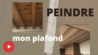 Comment peindre des poutres Astuce  effet bois plafond 👍🦾 [upl. by Caria437]