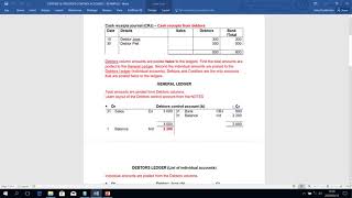 Debtors amp Creditors Control Accounts explained [upl. by Rech351]