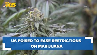 US poised to ease restrictions on marijuana in historic shift but itll remain controlled substance [upl. by Oliy]