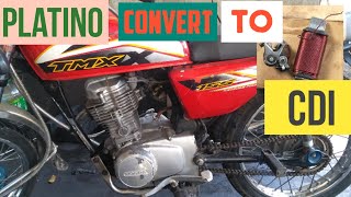 HONDA TMX 155 CONTACT POINT OR PLATINO CONVERTION TO CDI [upl. by Eitsirc]