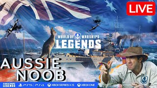 AUSSIE NOOB PLAYS WORLD OF WARSHIPS LEGENDS  65 WR Super Unicum  discord  wowslegends [upl. by Daloris]