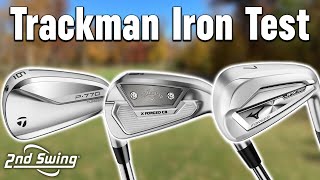 TaylorMade P770 vs Callaway XForged CB vs Mizuno JPX 921 Forged  Trackman Golf Irons Comparison [upl. by Sladen]