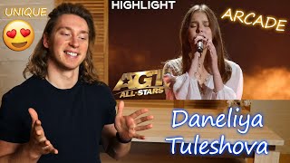 Daneliya Tuleshova Sings quotArcadequot by Duncan Laurence  AGT AllStars 2023  Singer Reaction [upl. by Sutton]