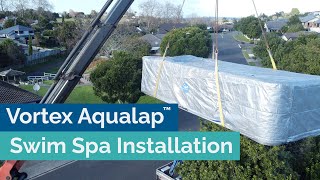 Vortex Aqualap™ swim spa installation  Start to finish [upl. by Raynard]