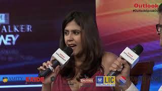 Outlook SpeakOut 2018 Ekta Kapoor on Smriti Irani [upl. by Atiuqrahc]