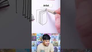 How to draw a book noob vs pro [upl. by Lehet]