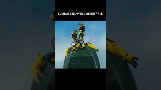 BUMBLE BEE AWESOME ENTRY EVER 🥶transformers bumblebee alien man movies superhero reels [upl. by Mozart940]