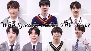 who speaks the best quotgraciasquot in BTS [upl. by Lika]