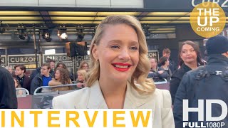 Romola Garai interview at Scoop Premiere [upl. by Tnayrb]