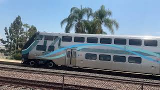 East bound Metrolink at Norwalk California station traveling towards Anaheim [upl. by Wylma]