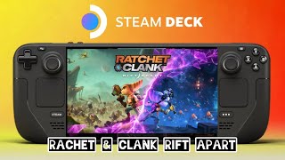 Steam Deck Rachet amp Clank Rift Apart 800P Low Setting FSR 3 Frame Gen On 60FPS Gameplay [upl. by Dranrev148]