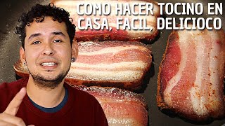 Como hacer Tocino Pork Belly Tocineta Panceta de Cerdo [upl. by Haelahk]