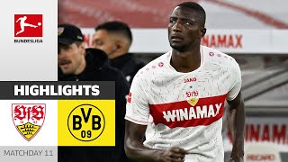 GUIRASSY is Back 🤯  VfB Stuttgart  Borussia Dortmund 21  Highlights  MD 11 – Bundesliga 2324 [upl. by Gmur]