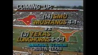 Oct 1984  SMU Mustangs at Texas Longhorns 3 Quarters No further scoring [upl. by Assetal]