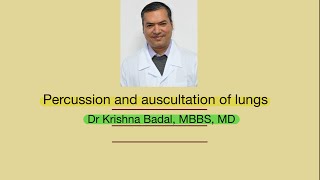 Percussion and auscultation of lungs [upl. by Oderf430]