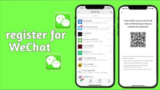 How to register a WeChat account in  2024 [upl. by Eniamurt456]