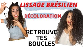 RETROUVER SES BOUCLES APRÈS UN LISSAGE BRÉSILIEN  Interview capillaire curlykams [upl. by Elodea]