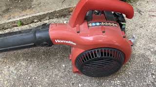 Homelite Handheld Gas Leaf Grass Blower Full Breakdown Homelite Gas Powered Leaf Blower [upl. by Aveneg]